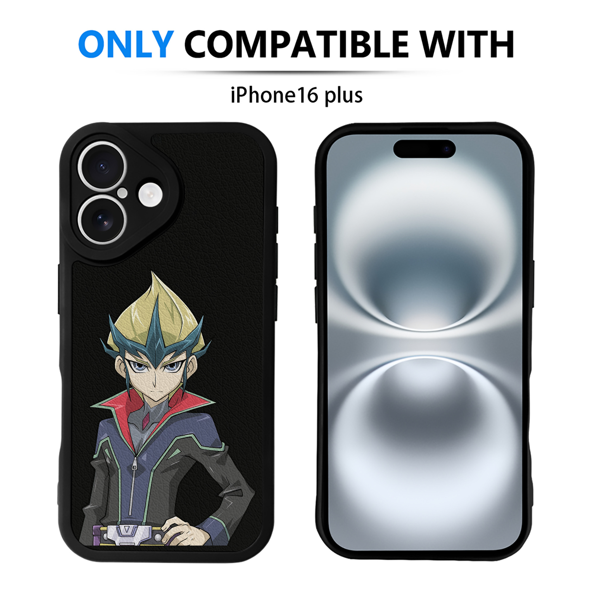 遊☆戯☆王 Yu-Gi-Oh! 【iPhone 16シリーズ対応】シリコンスマホケース（レザー調） 材質：シリコン
